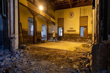 Las demoliciones en el patio inician la rehabilitación de Salesas