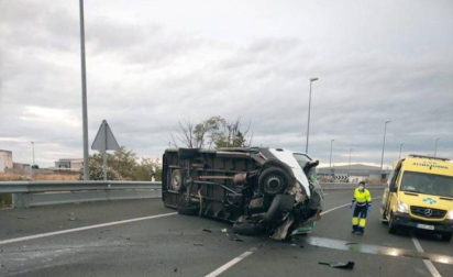 Accidente de tráfico en la N-232 en Alfaro
