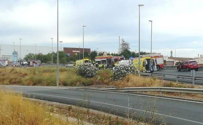 Accidente de tráfico en la N-232 en Alfaro