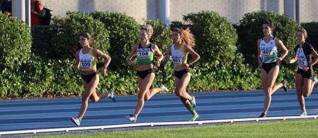 La primera jornada del campeonato navarro absoluto de atletismo se disputó este sábado en las pistas de Larrabide. Las diferentes pruebas tuvieron que disputarse a puerta cerrada debido a las medidas de seguridad por la pandemia del coronavirus.