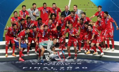 El Bayern de Múnich se proclamó campeón de la Liga de Campeones este domingo al ganar (0-1) al Paris Saint-Germain en la final celebrada en el Estadio da Luz de Lisboa, gracias a un gol de Coman.