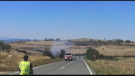 Vídeo de un incendio en las cercanías de Viana