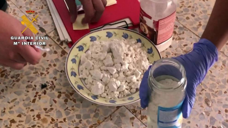 La Guardia Civil ha evitado la distribución y comercialización en el mercado ilícito de 520 dosis de cocaína