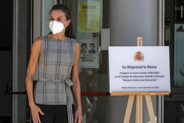 La reina Letizia inaugura el curso escolar en Milagro y San Adrián