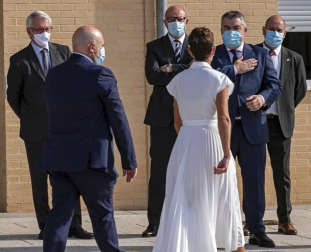 La reina Letizia inaugura el curso escolar en Milagro y San Adrián