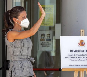 La reina Letizia inaugura el curso escolar en Milagro y San Adrián