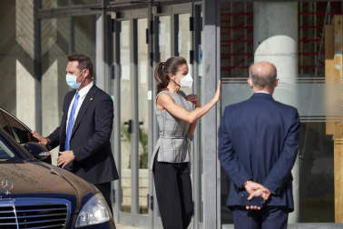 La reina Letizia inaugura el curso escolar en Milagro y San Adrián