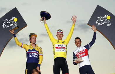 Sam Bennett se ha llevado este domingo en París la 21ª y última etapa del Tour de Francia 2020, en una jornada en la que se entregó el triunfo en la general al joven Tadej Pogacar.