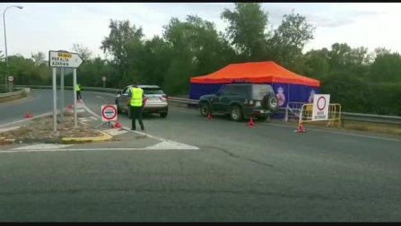 Control de acceso a Peralta por el confinamiento perimetral