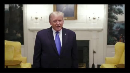 Vídeo: Trump tuitea que se encuentra bien en sus primeras horas ingresado por Covid