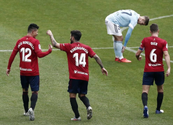 Galería de imágenes del partido disputado este domingo, 4 de octubre, en El Sadar.