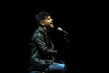 Imágenes de Pablo López en el pabellón Navarra Arena de Pamplona.