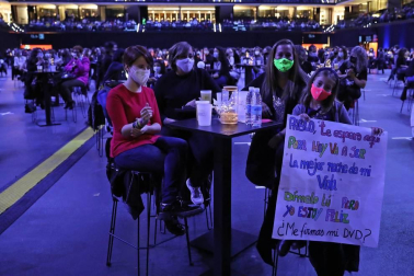 Imágenes de Pablo López en el pabellón Navarra Arena de Pamplona.
