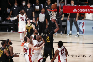 Los jugadores angelinos vencieron a Miami Heat en el sexto partido, colocando la final en 4-2 y consiguiendo el título de campeones para alegría de sus aficionados.