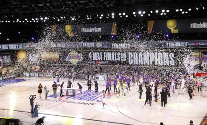 Los jugadores angelinos vencieron a Miami Heat en el sexto partido, colocando la final en 4-2 y consiguiendo el título de campeones para alegría de sus aficionados.