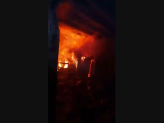 Incendio en una casa deshabitada en Corella