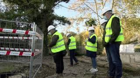 Vídeo del pozo que han dejado al descubierto las obras del parque Txantrea Sur