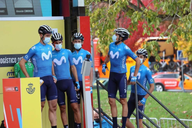 Imágenes de la salida desde Pamplona y del desarrollo de la segunda etapa entre Pamplona y Lekunberri.