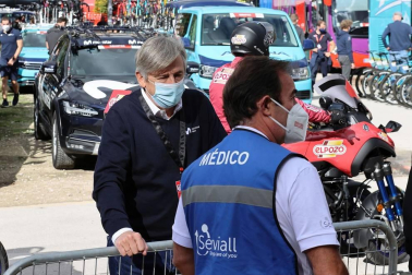 Imágenes de la salida desde Pamplona y del desarrollo de la segunda etapa entre Pamplona y Lekunberri.