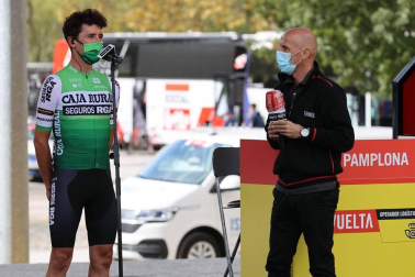 Imágenes de la salida desde Pamplona y del desarrollo de la segunda etapa entre Pamplona y Lekunberri.
