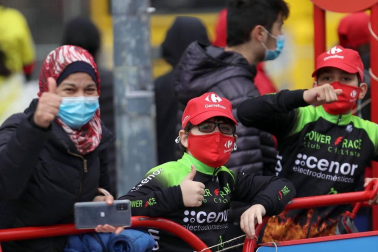 Imágenes de la salida desde Pamplona y del desarrollo de la segunda etapa entre Pamplona y Lekunberri.
