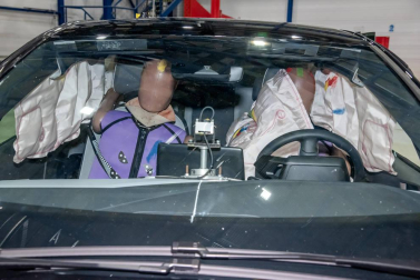 Fotos de la colisión del Volkswagen ID.3 en los test EuroNCAP.