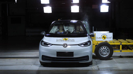 Fotos de la colisión del Volkswagen ID.3 en los test EuroNCAP.