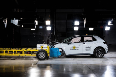Fotos de la colisión del Volkswagen ID.3 en los test EuroNCAP.