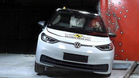 Fotos de la colisión del Volkswagen ID.3 en los test EuroNCAP.