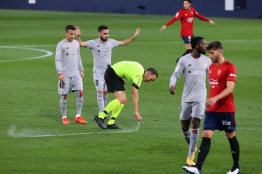 Galería de fotos del partido entre Osasuna y Athletic, que ha terminado con victoria rojilla por 1-0 el día de la celebración del centenario del club.
