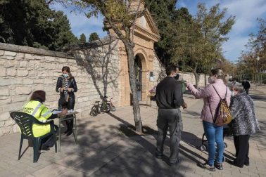 Los tudelanos escalonaron sus visitas durante toda la semana y eso evitó aglomeraciones este domingo