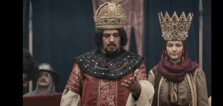 Savo Milosevic, emperador bizantino en una serie de televisión