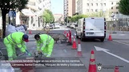 Vídeo | Mejora de la seguridad en el entorno de cinco centros escolares de Pamplona