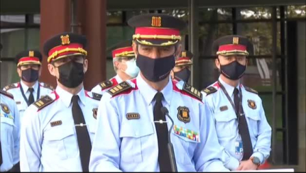 Vídeo del regreso de Josep Lluís Trapero al mando de los Mossos
