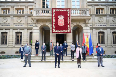 El presidente del Gobierno, Pedro Sánchez, acudió a Pamplona este viernes 13 de noviembre para reunirse con María Chivite y presentar el plan 'España Puede'.
