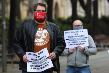 Una manifestación reclama en Pamplona un "rescate inmediato y real" para la hostelería