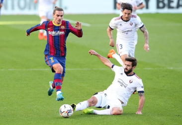 Imágenes del encuentro entre Barcelona y Osasuna, que han ganado los culés por 4-0.
