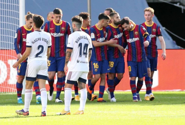 Imágenes del encuentro entre Barcelona y Osasuna, que han ganado los culés por 4-0.