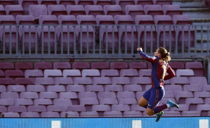 Imágenes del encuentro entre Barcelona y Osasuna, que han ganado los culés por 4-0.