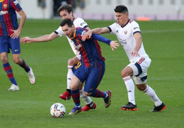 Imágenes del encuentro entre Barcelona y Osasuna, que han ganado los culés por 4-0.