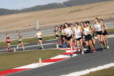 Iker Diges y Alicia Carrera se han proclamado campeones navarros de la distancia de 5 kilómetros en una carrera que ha acogido el Circuito de Los Arcos y que ha sido la primera prueba celebrada en Navarra tras la irrupción de la covid-19.