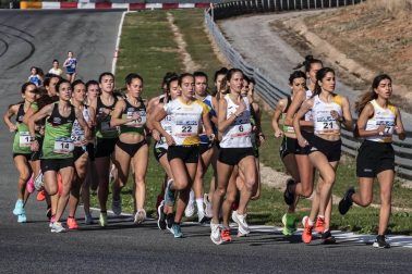 Iker Diges y Alicia Carrera se han proclamado campeones navarros de la distancia de 5 kilómetros en una carrera que ha acogido el Circuito de Los Arcos y que ha sido la primera prueba celebrada en Navarra tras la irrupción de la covid-19.