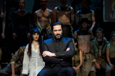 El bailarín Rafael Amargo durante la presentación del espectáculo 'Yerma', tras ser detenido por su presunta implicación en una organización dedicada al tráfico de drogas