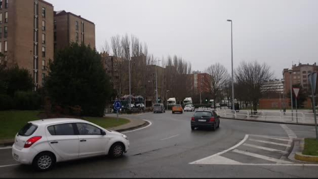 Vídeo con la protesta de camioneros navarros contra las medidas fiscales (III)