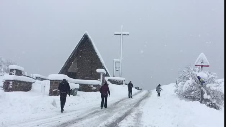 Vídeo de las nevadas en el Alto de Ibañeta