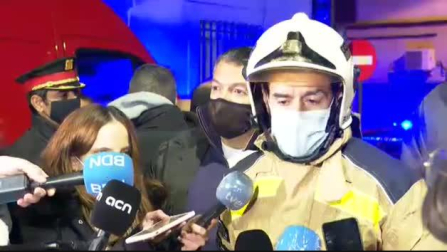 Incendio de una nave industrial de Badalona donde vivían personas sin hogar