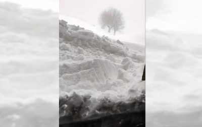 Nevada en el Santuario de San Miguel de Aralar