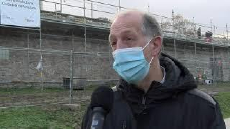 Vídeo: Trabajos de limpieza en las murallas de Pamplona
