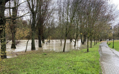 Sigue la vigilancia en los ríos de Navarra a la espera de nuevas crecidas