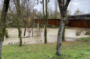 Sigue la vigilancia en los ríos de Navarra a la espera de nuevas crecidas